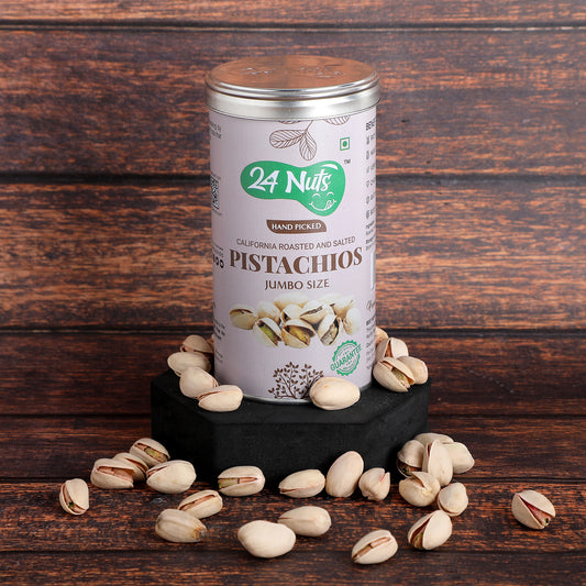 24 Nuts Hand Picked California Roasted and Salted Pistachios Jumbo Size