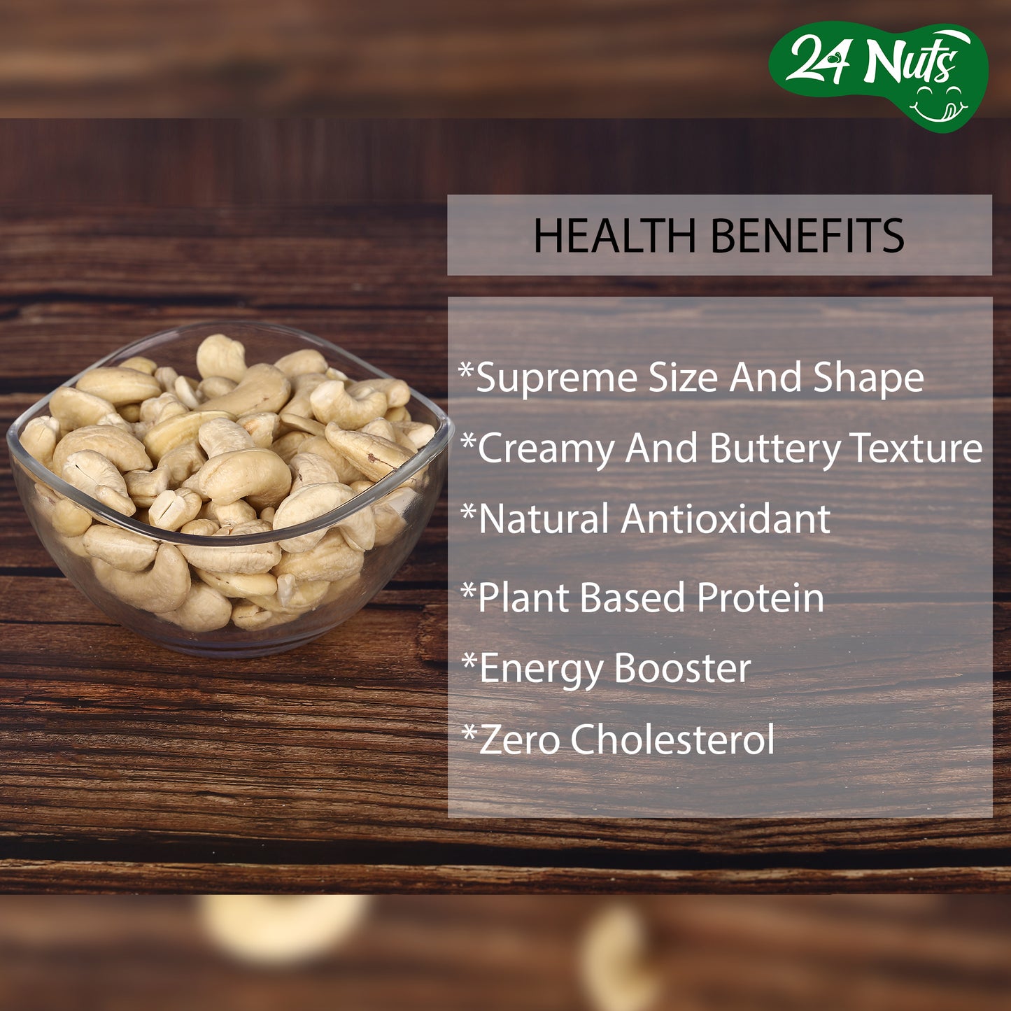 Premium Cashew Nuts: Buy Fresh & Natural Cashews Online - 24Nuts