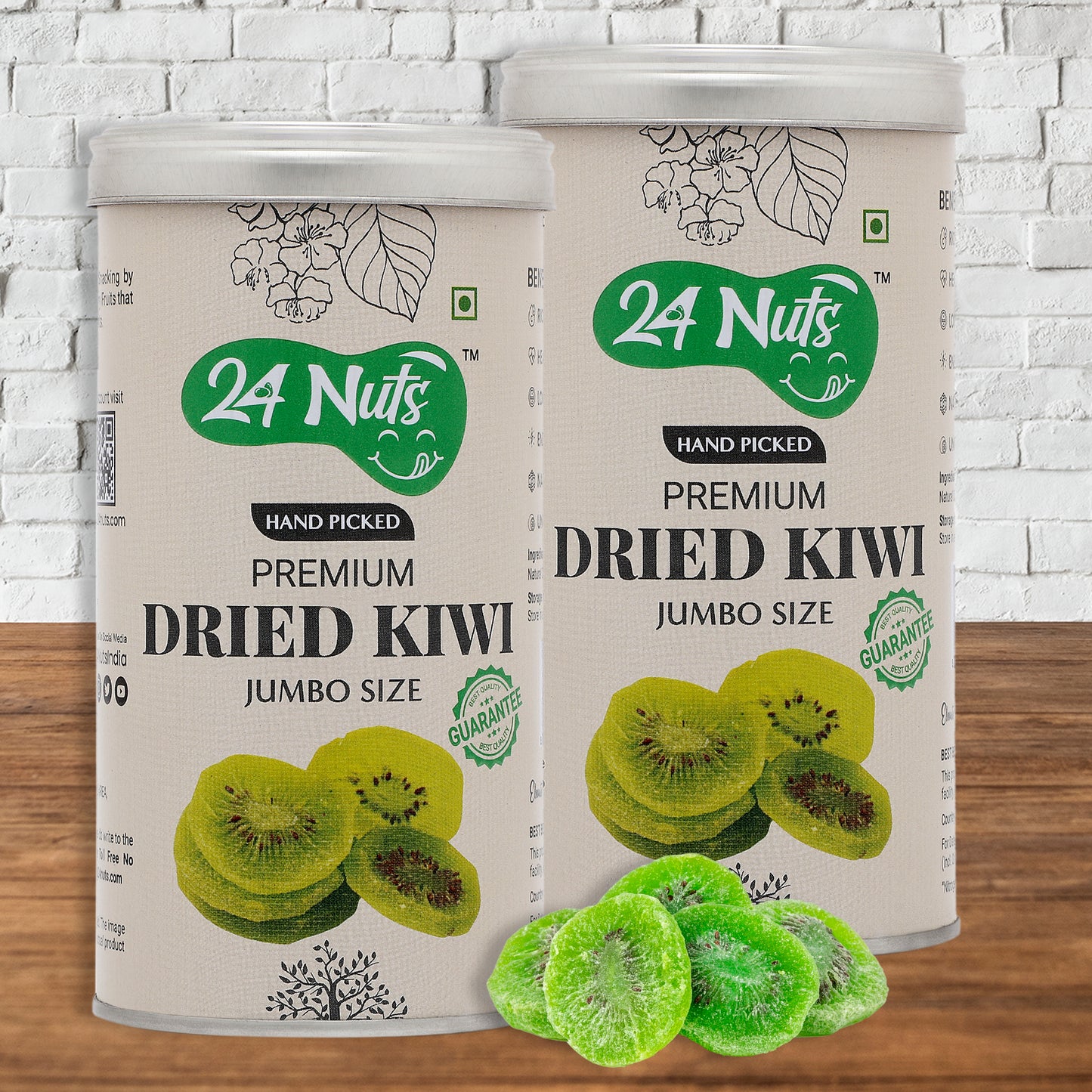 Premium Dried Kiwi Slices: Buy Delicious & Nutritious Kiwi Online - 24Nuts