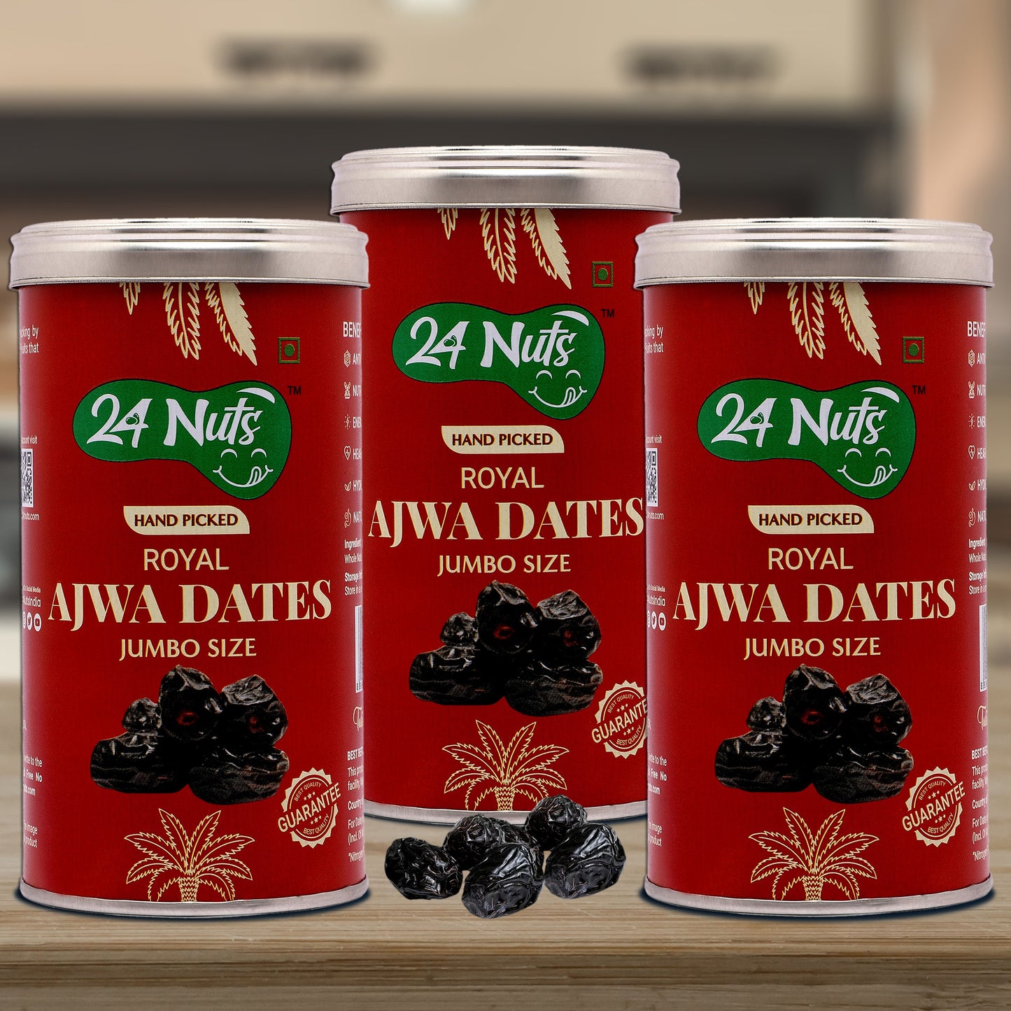 Premium Jumbo Ajwa Dates: Finest Quality Dates Online | 24Nuts