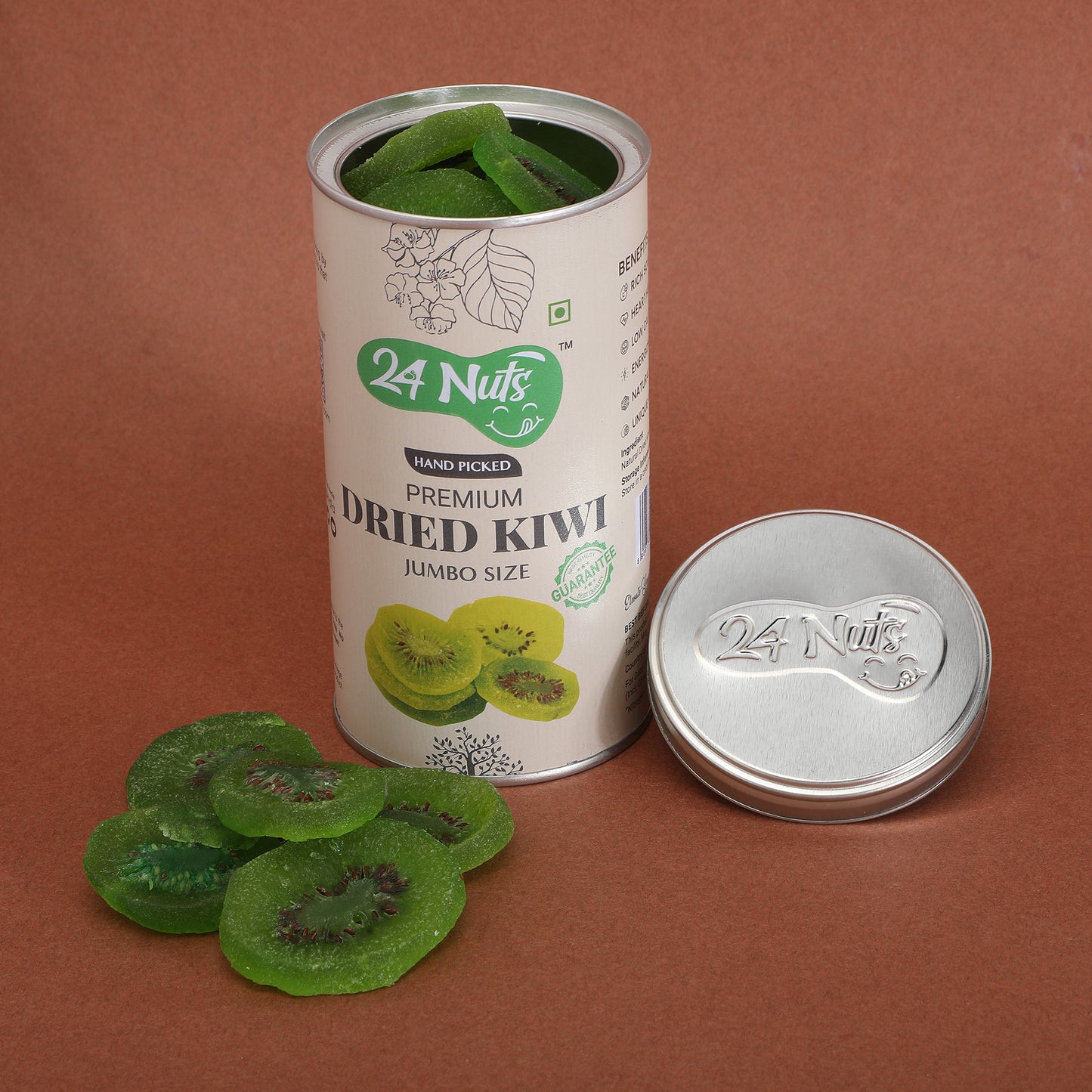 Premium Dried Kiwi Slices: Buy Delicious & Nutritious Kiwi Online - 24Nuts