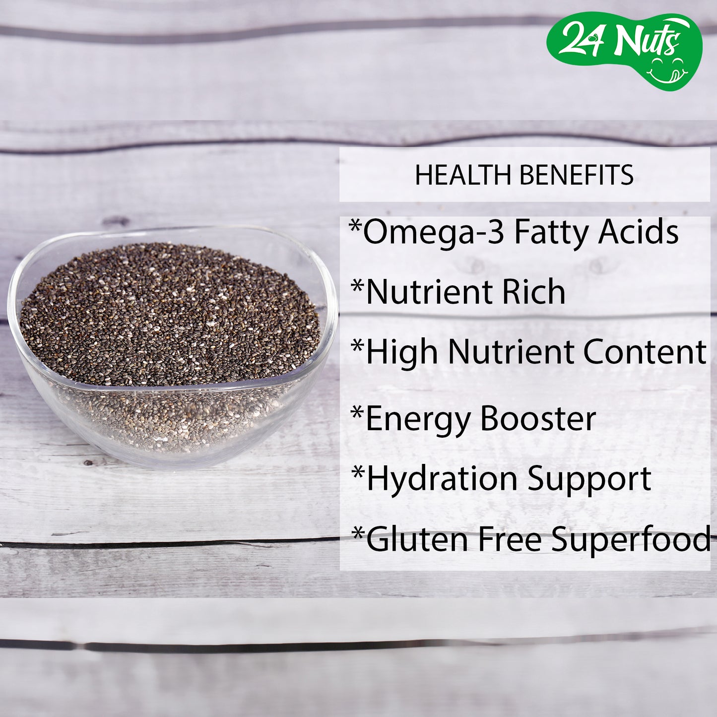 Premium Raw Chia Seeds: Nutrient-Rich Superfood for Health & Wellness